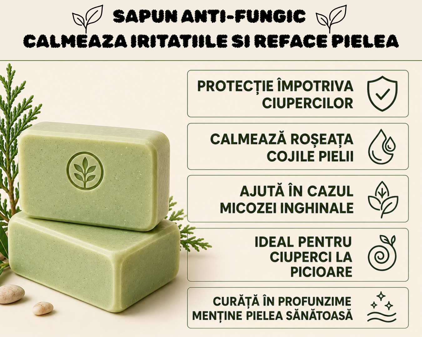 Piele calmă, curată, protejată natural 🌿
