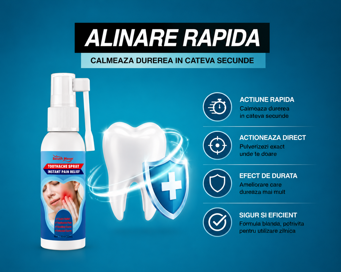 SPRAY PENTRU CALMAREA DURERII A DINTILOR