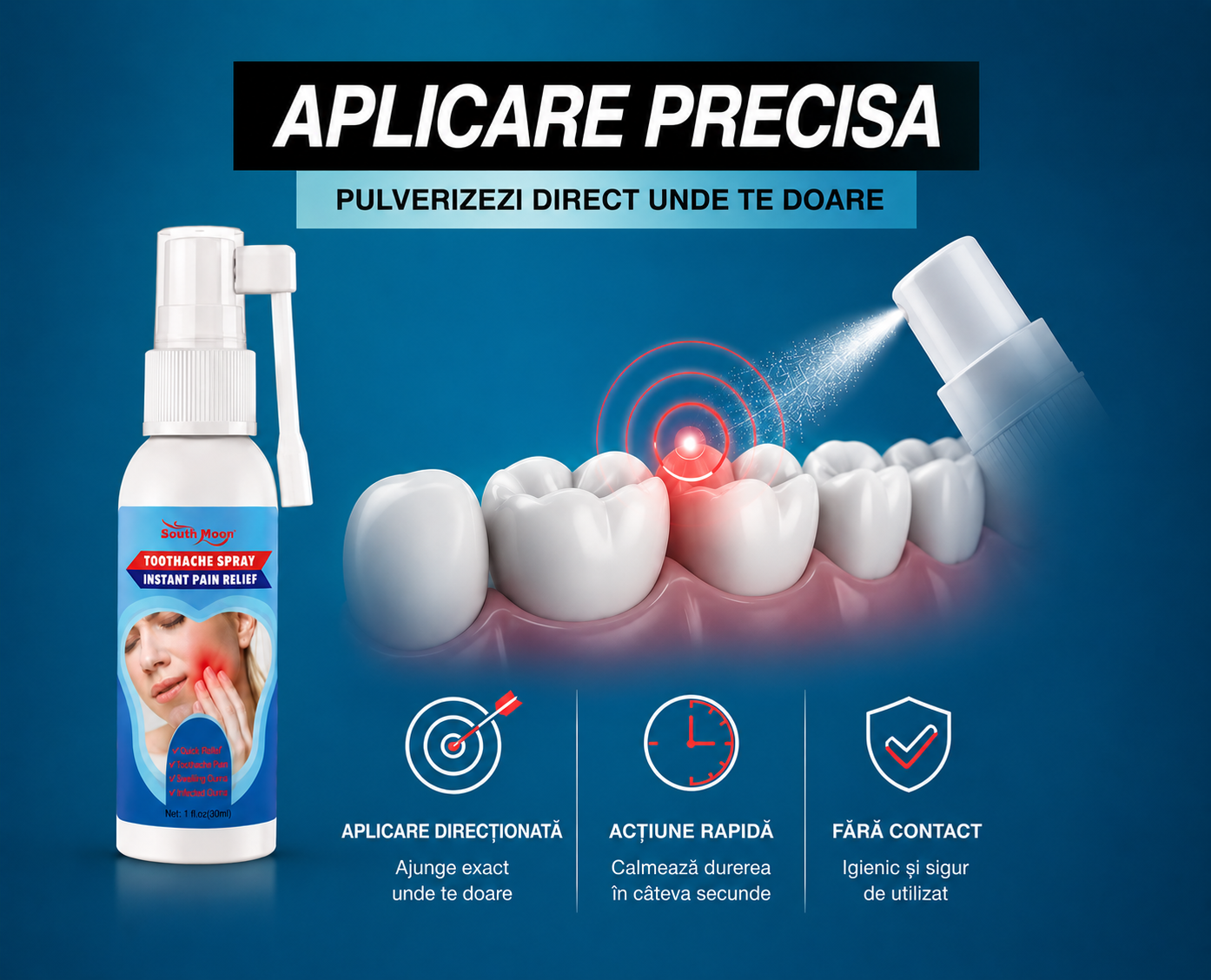 SPRAY PENTRU CALMAREA DURERII A DINTILOR