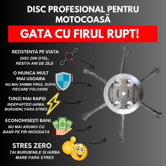 DISC PROFESIONAL PENTRU MOTOCOASA