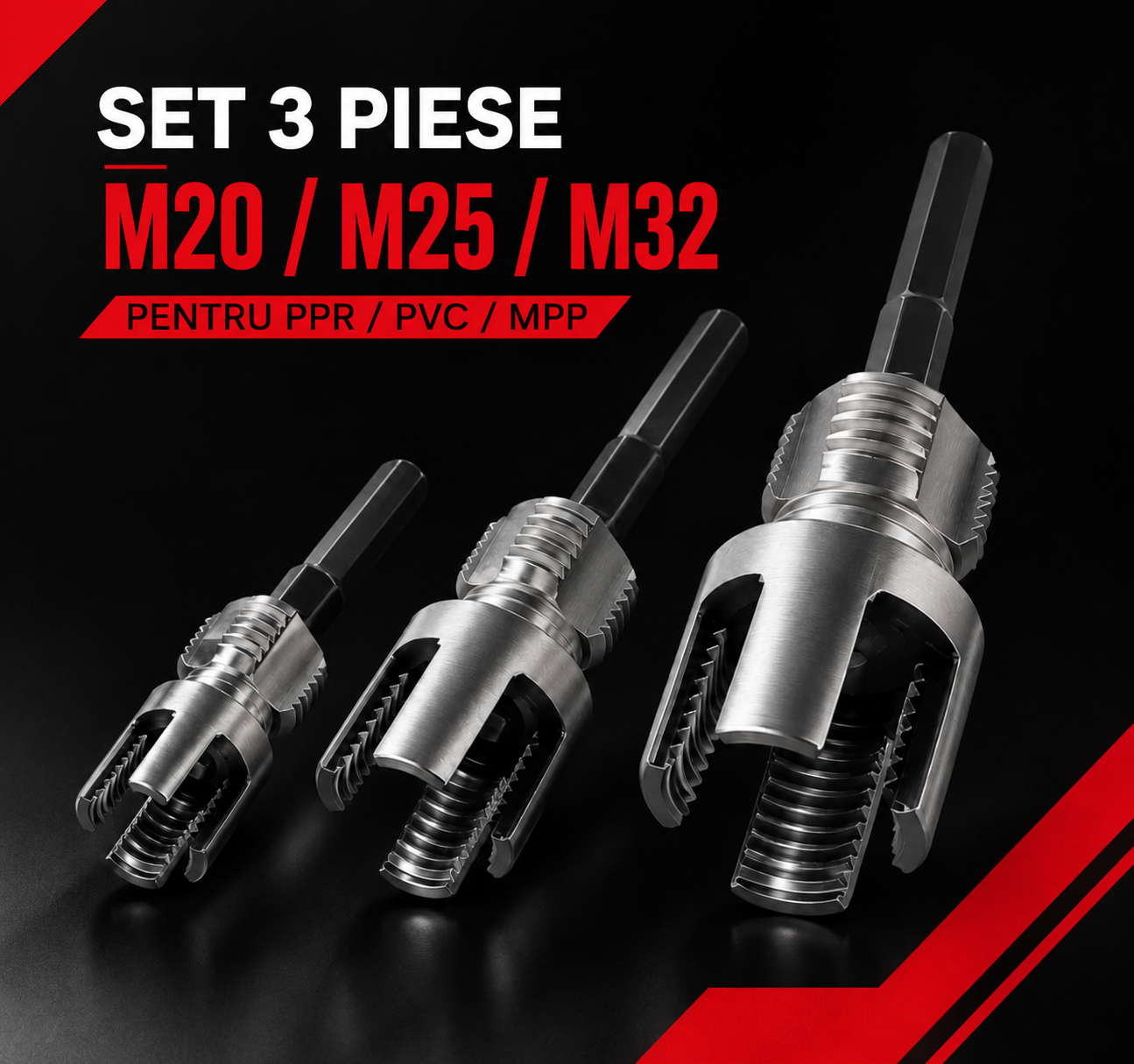 SET PENTRU FILETAREA ȚEVILOR PPR 20/25/32 MM