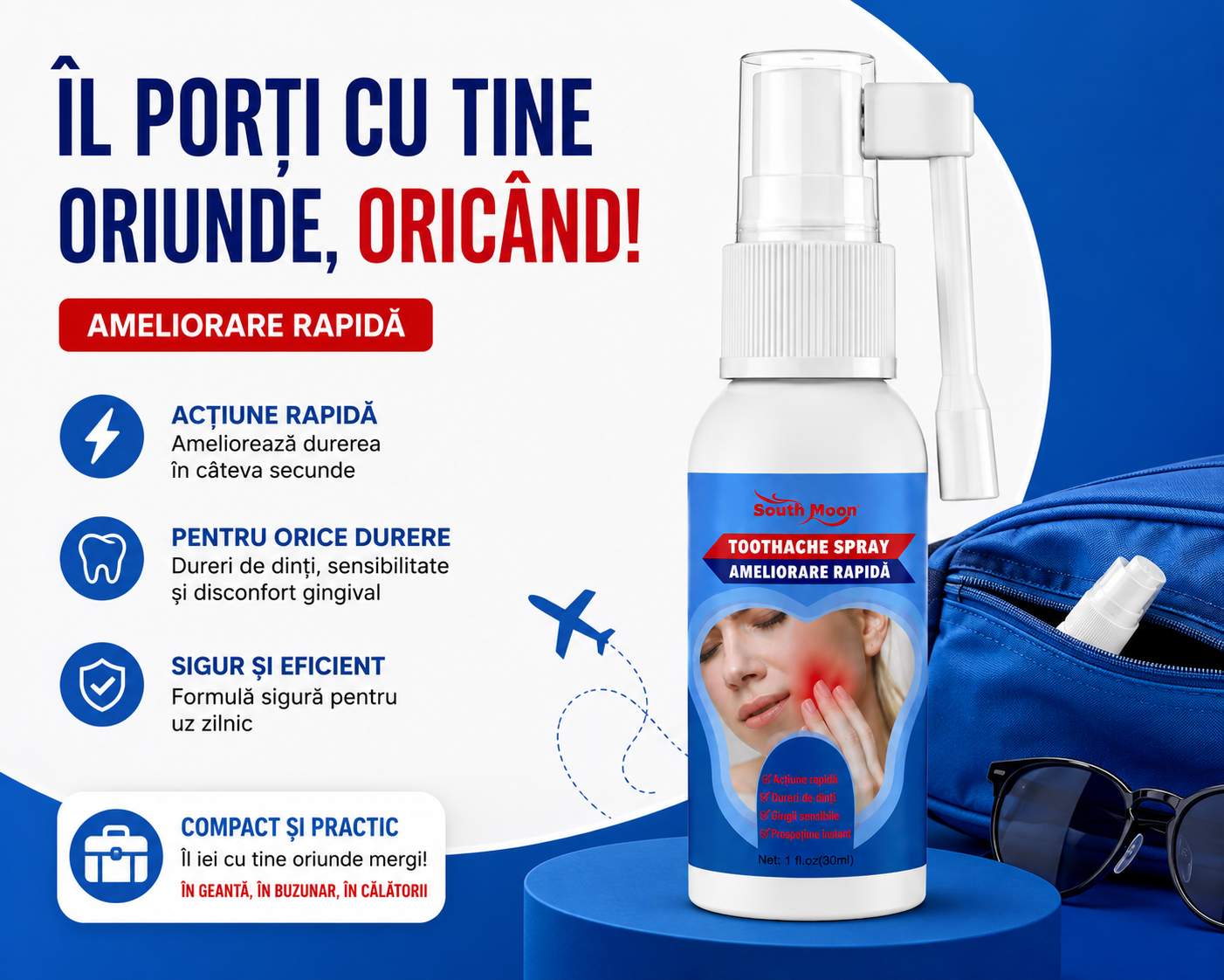 SPRAY PENTRU CALMAREA DURERII A DINTILOR