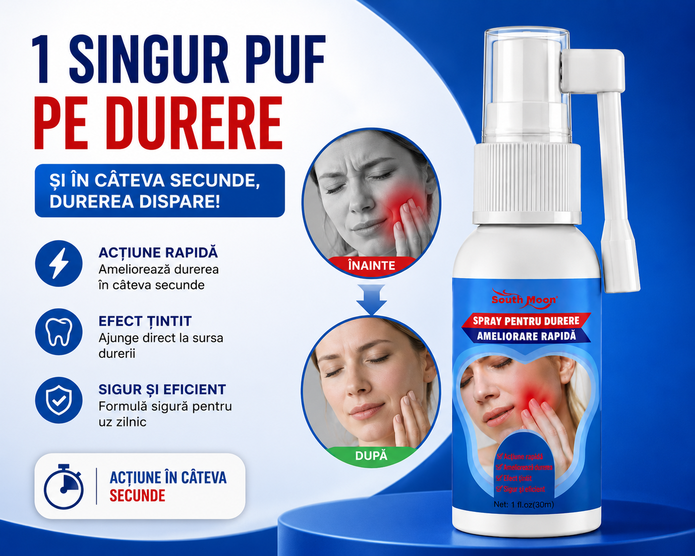 SPRAY PENTRU CALMAREA DURERII A DINTILOR