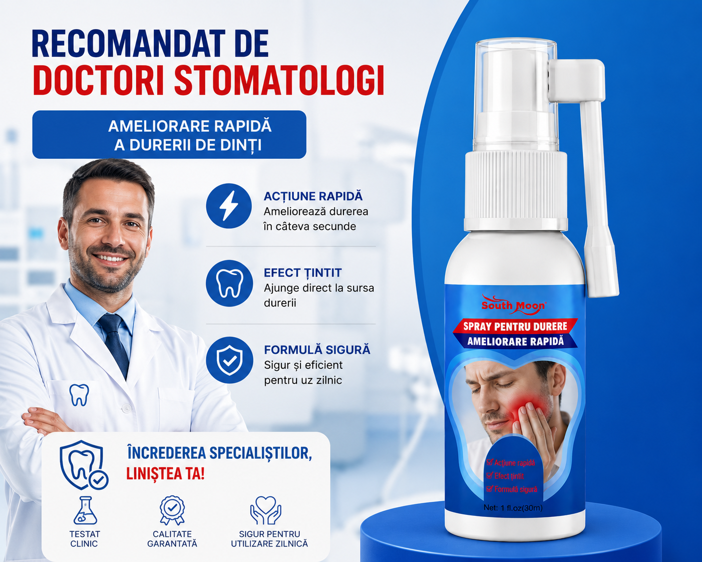 SPRAY PENTRU CALMAREA DURERII A DINTILOR