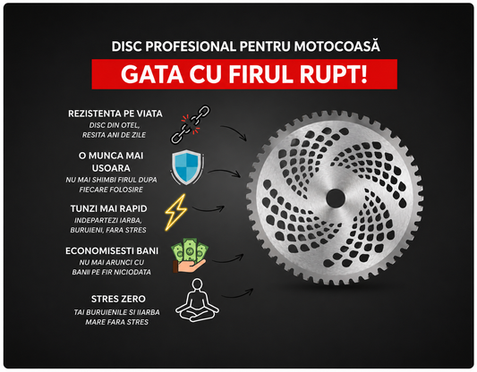 DISC PROFESIONAL PENTRU MOTOCOASA⚡️